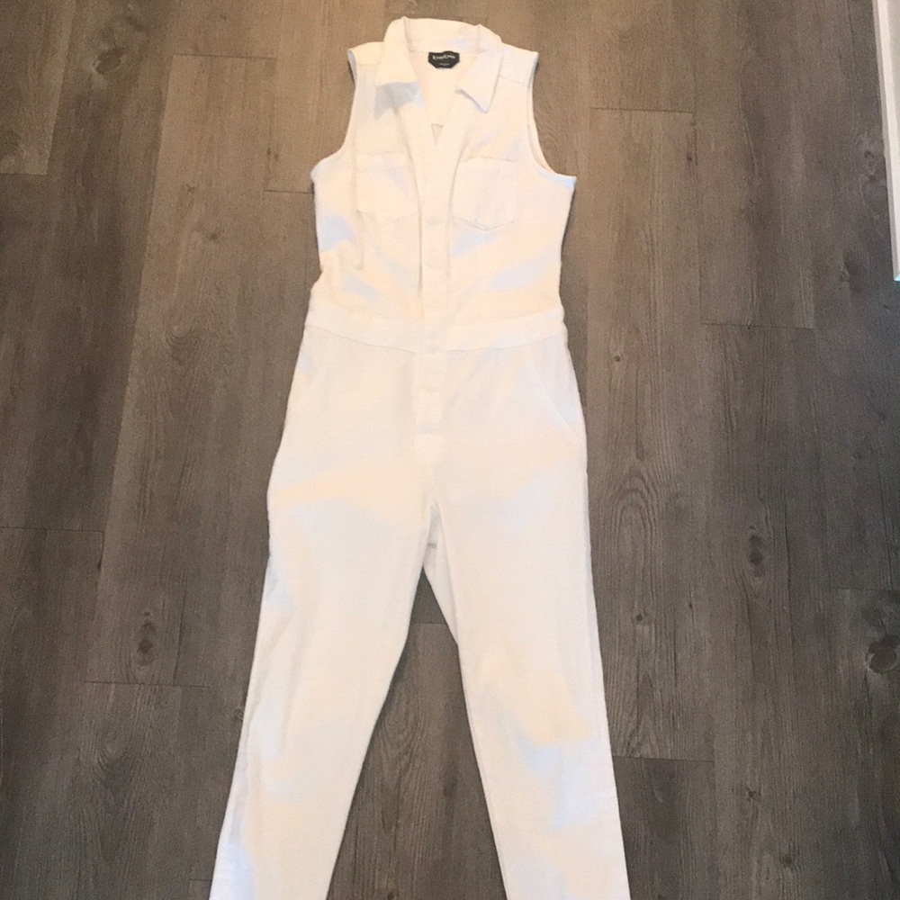 Bebe white jean jumper